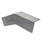 Cranked Plain Wing Fibre Cement Barge Natural Grey