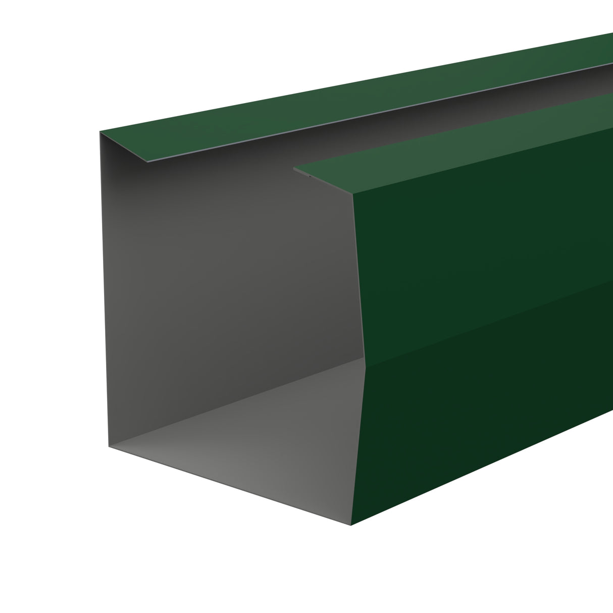 Trimline Gutter 0.7 3m Polyester in Dark/Moss Green