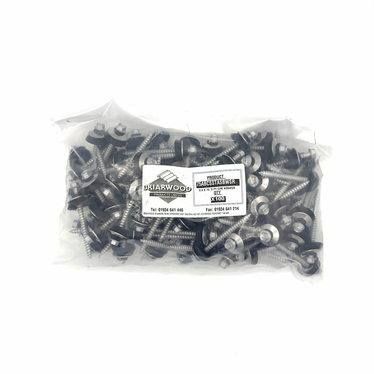 75mm Metal Profiled to Timber Purlins Tek Screws (Pack of 100)