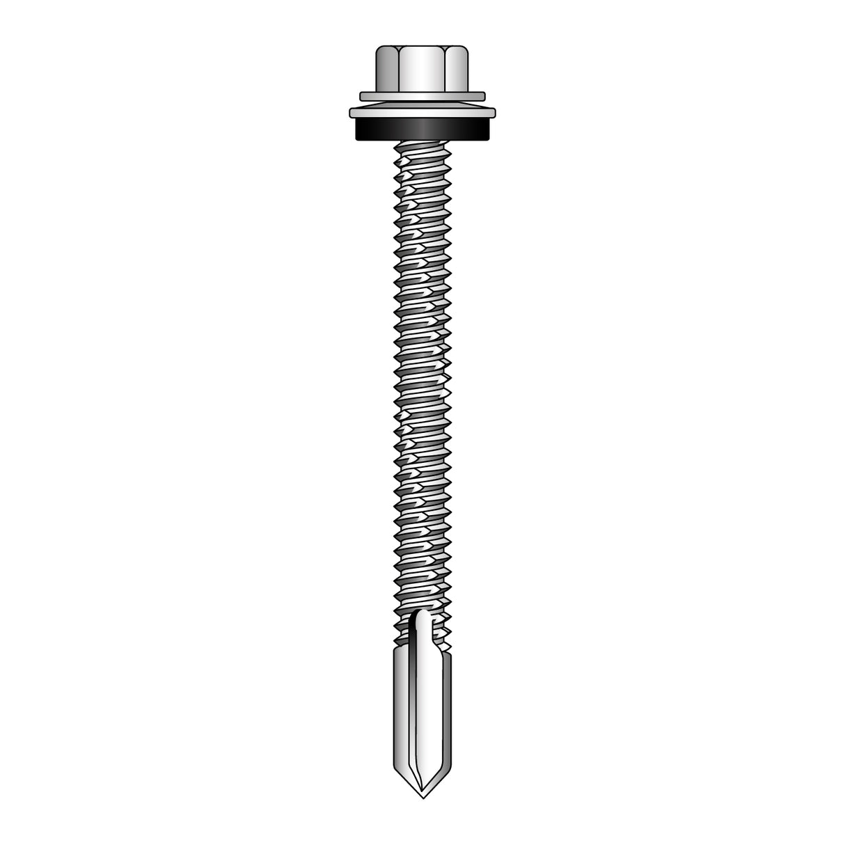 67mm Metal Profiled to Heavy Metal Sections Tek Screws (Pack of 100)