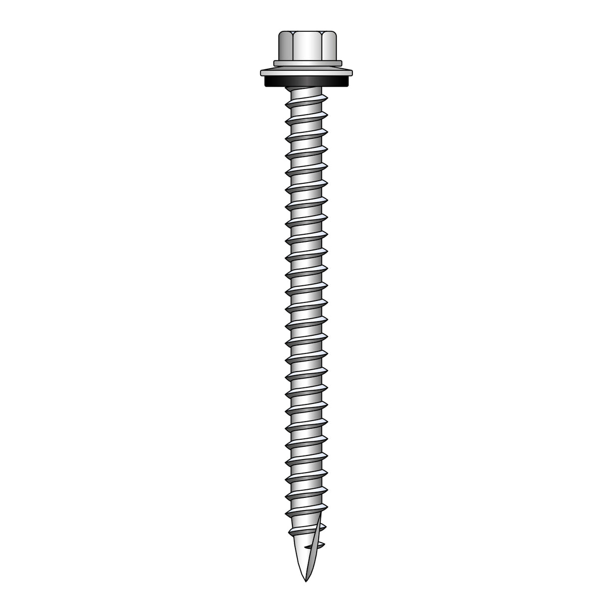 75mm Metal Profiled to Timber Purlins Tek Screws (Pack of 100)