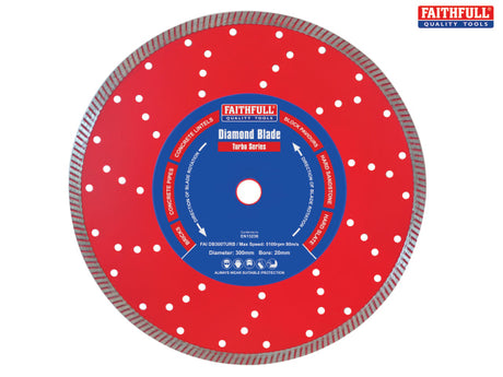 Turbo Cut Diamond Blade 300mm x 20mm - Briarwood Supplies