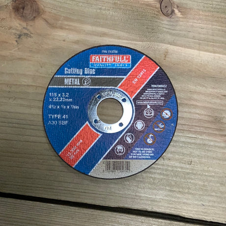 Cut Off Wheel 115mm x 3.2mm 22.23mm - Briarwood Supplies